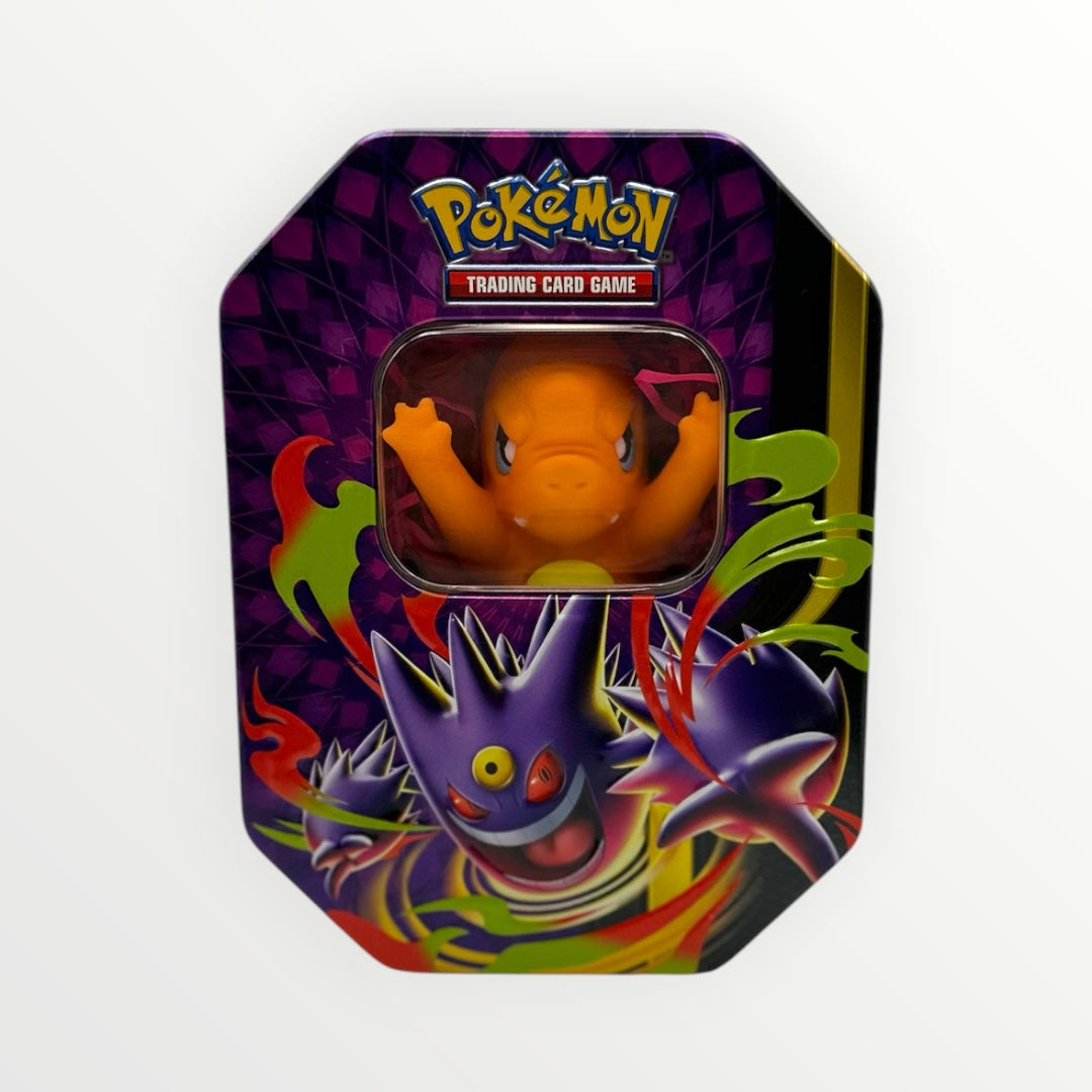 Charmander Gift Bundle – 3D Printed Display, Pokémon Tin & Handmade Necklace