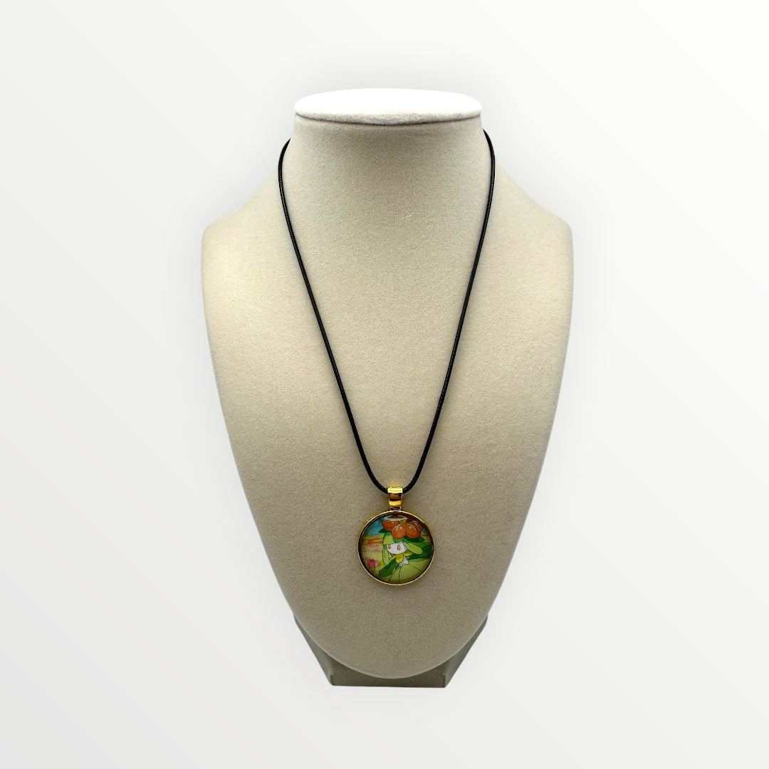 Lilligant Pokémon Card Necklace