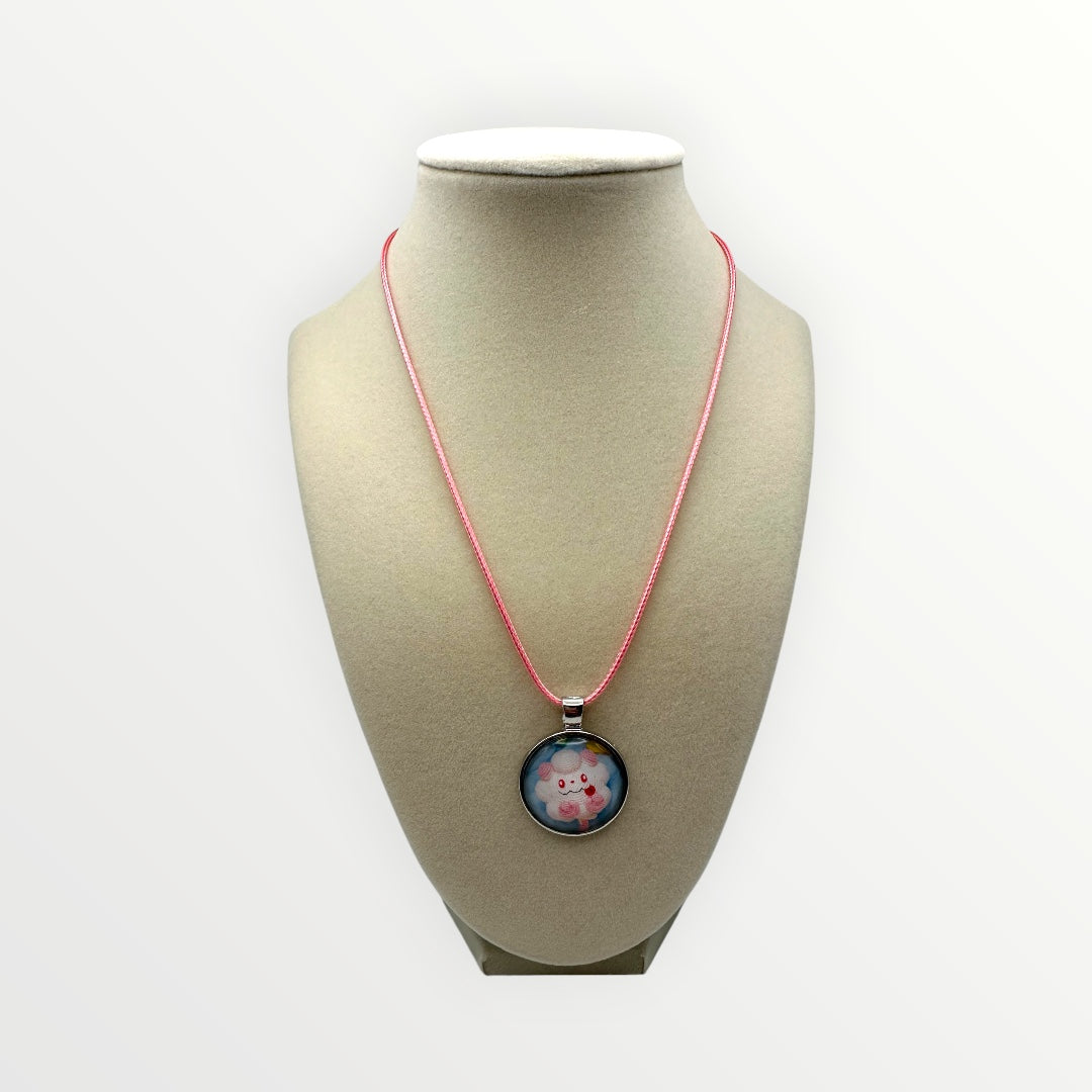 Swirlix Pokémon Card Necklace