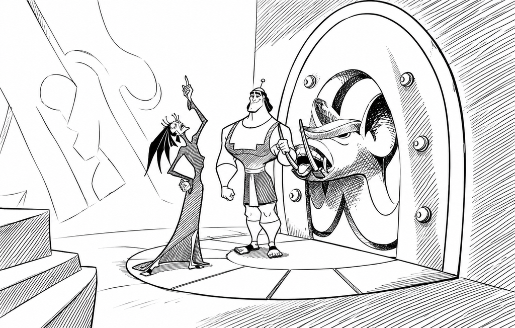 Yzma and Kronk | Engraved Binder Design
