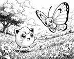 Jigglypuff and Butterfree | Engraved Binder Design