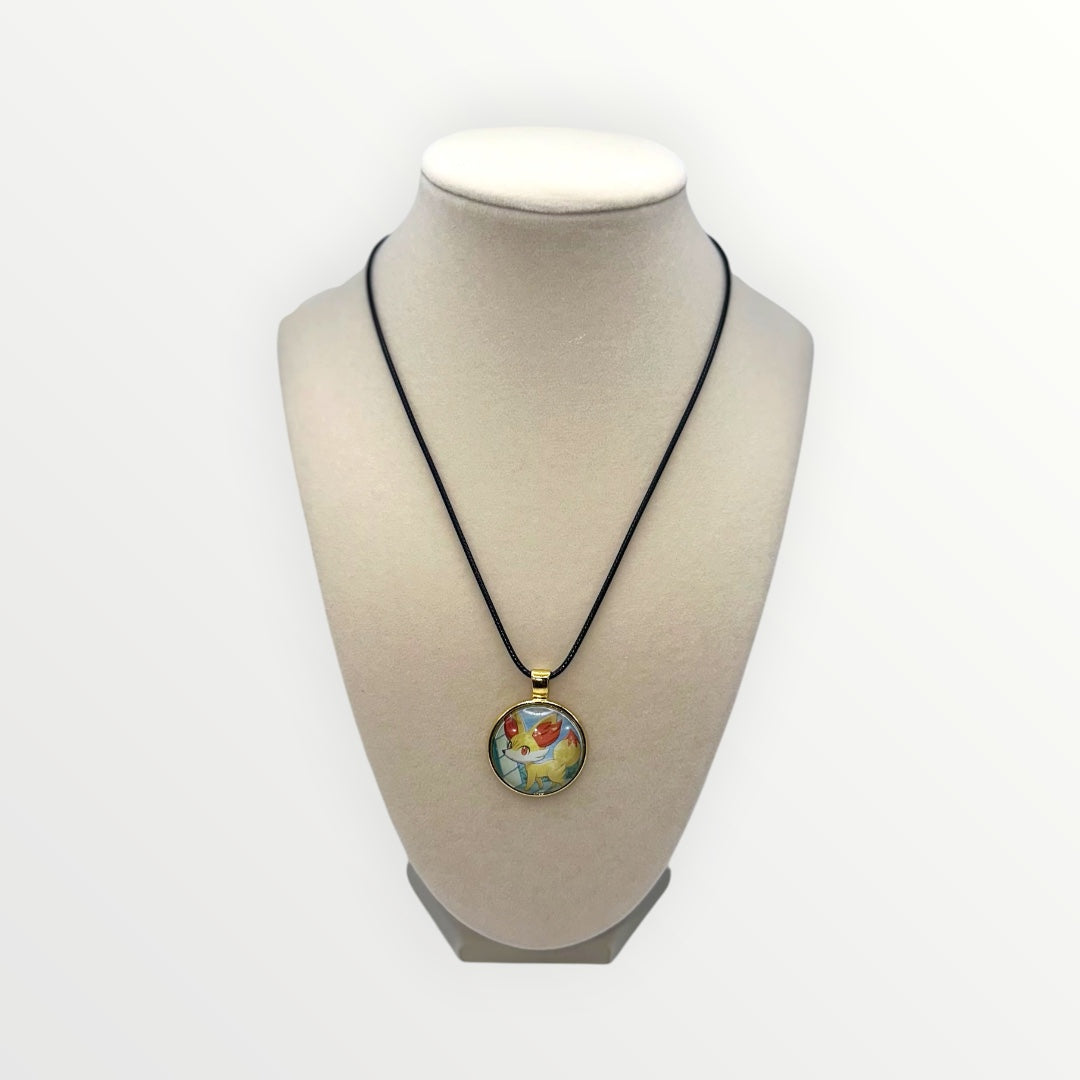 Fennekin Pokémon Card Necklace