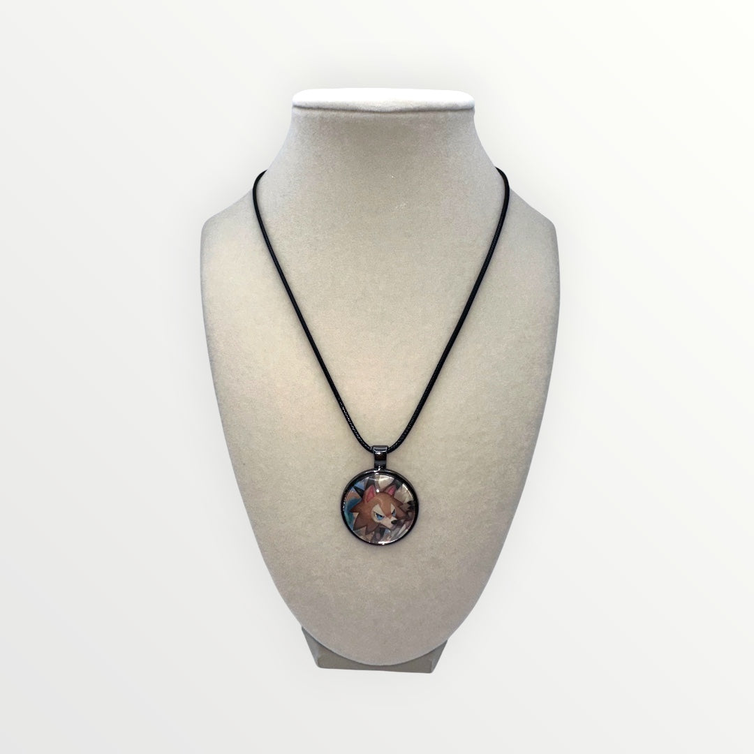 Lycanroc Pokémon Card Necklace