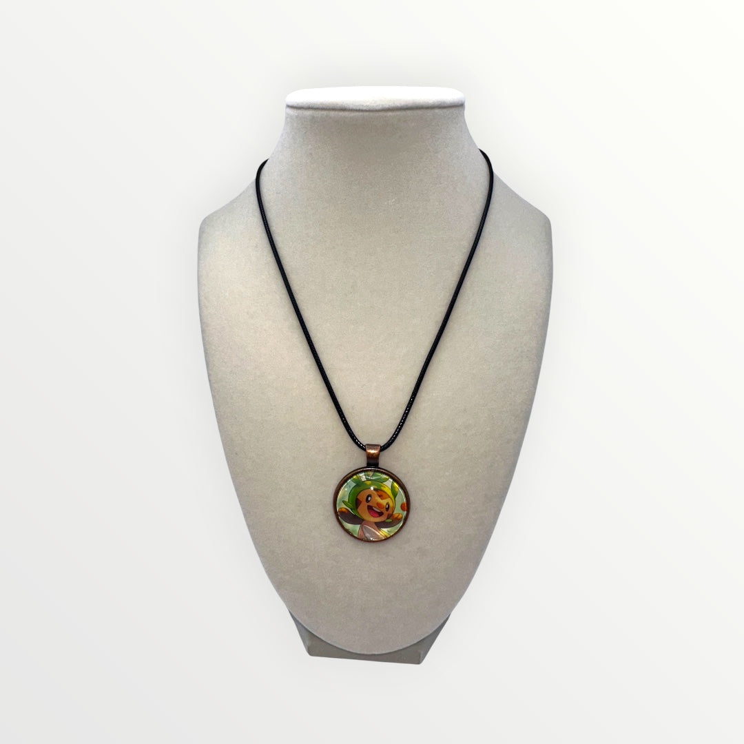 Chespin Pokémon Card Necklace
