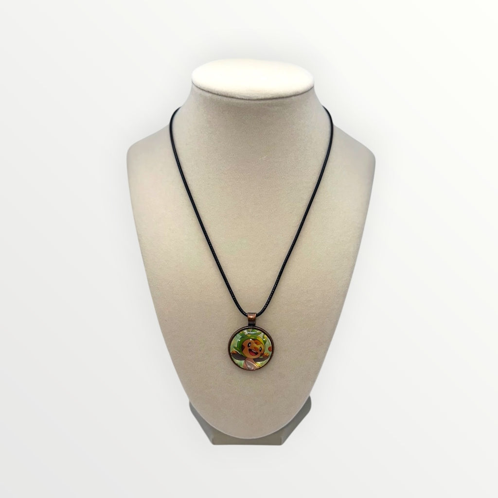 Chespin Pokémon Card Necklace