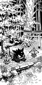 Sitting Gengar | Engraved Binder Design
