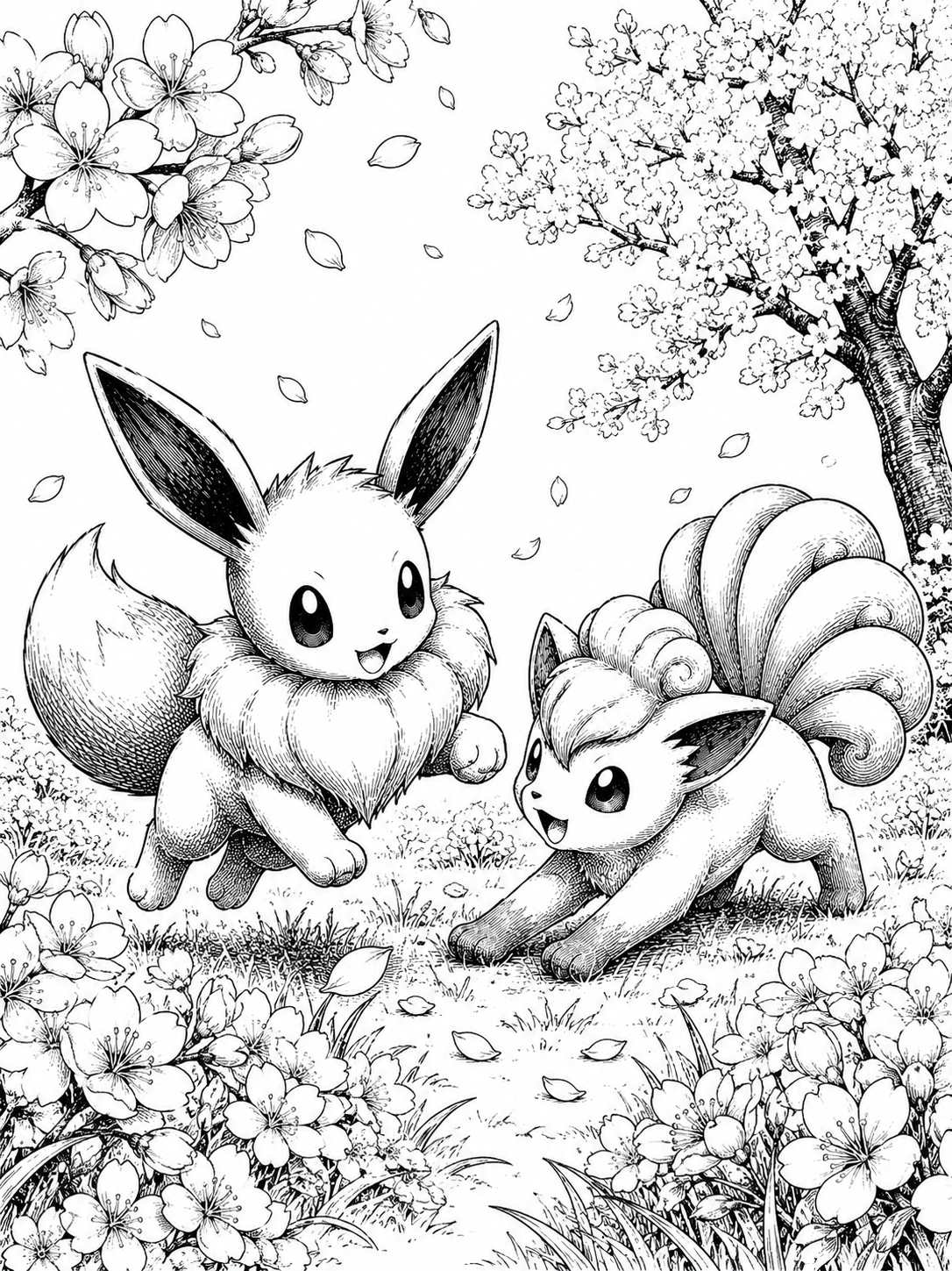 Eevee and Vulpix | Engraved Binder Design