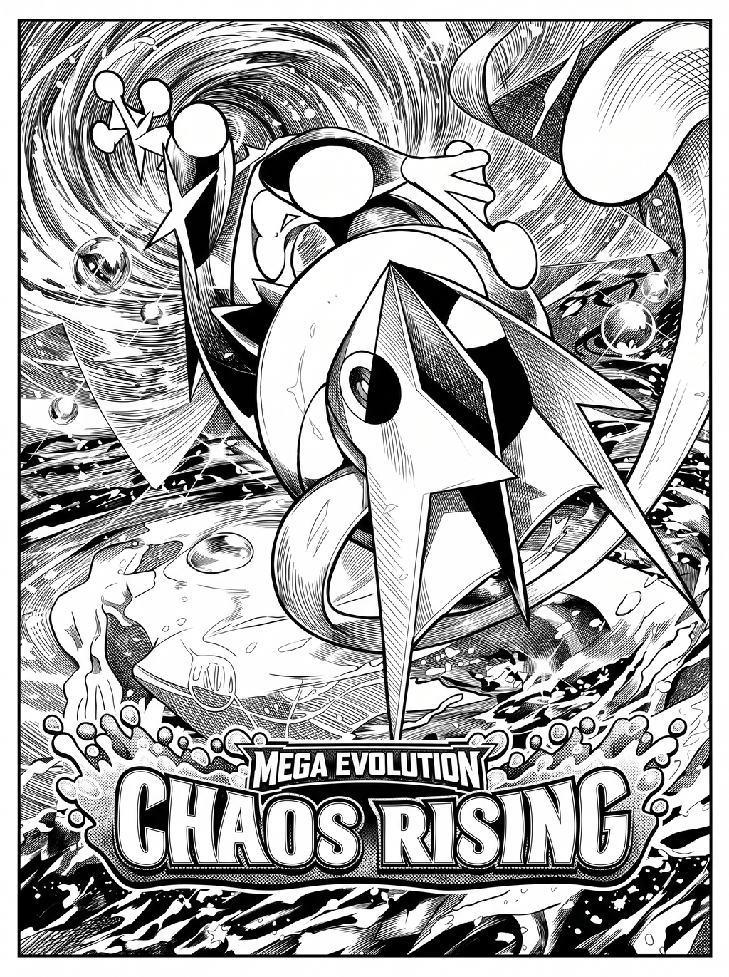 Mega Evolution Chaos Rising | Engraved Binder Design
