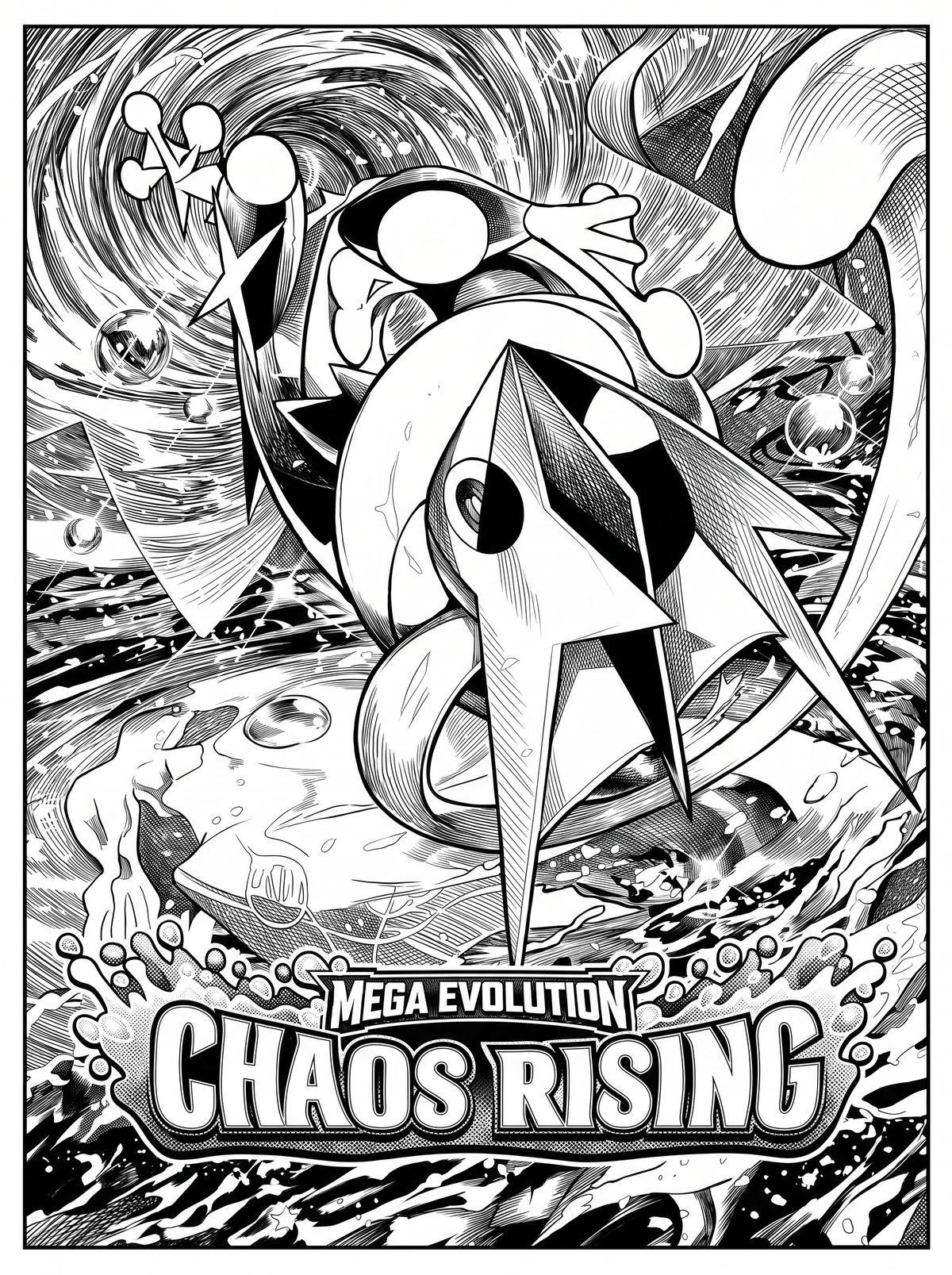 Mega Evolution Chaos Rising | Engraved Binder Design