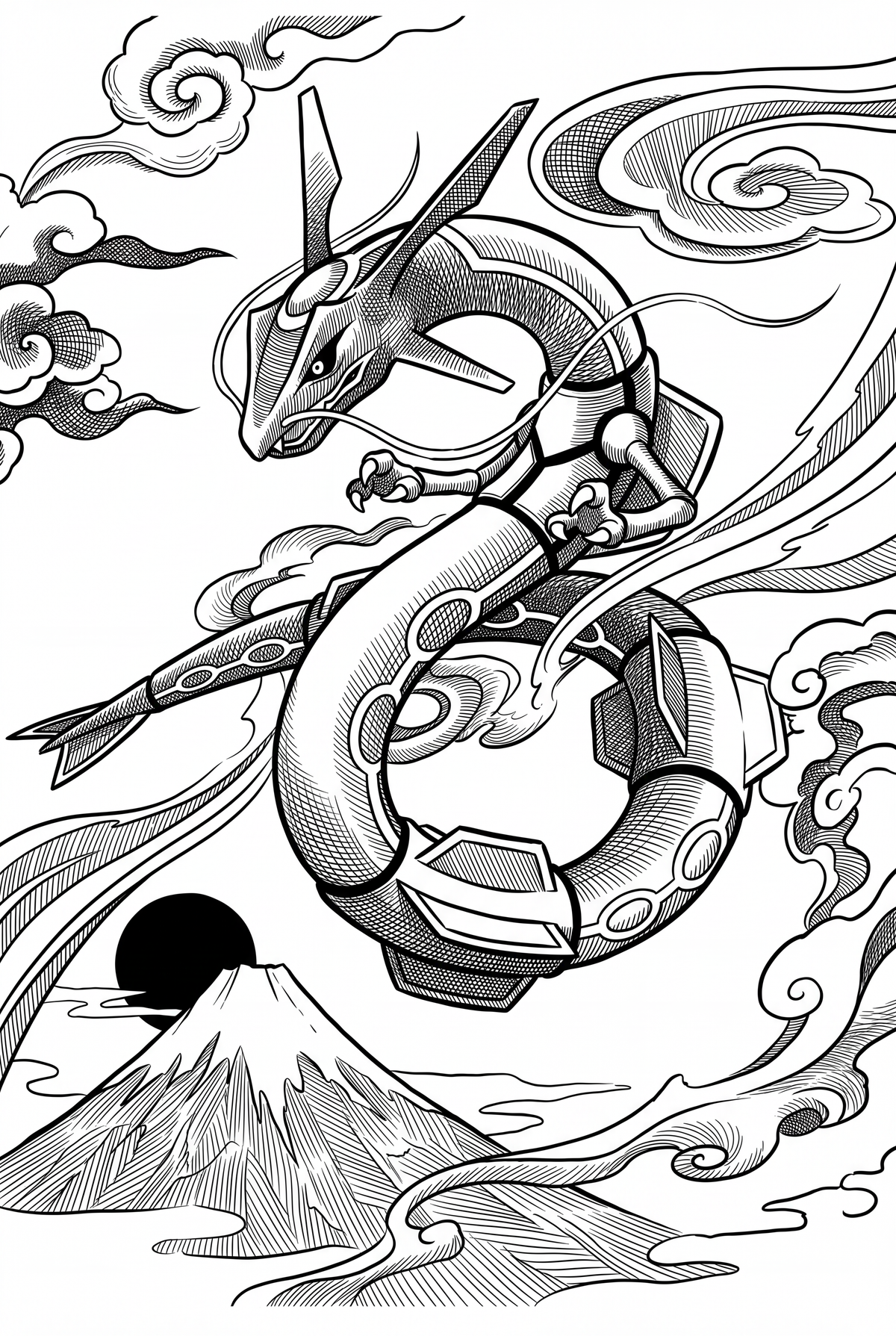 Rayquaza | Engraved Binder Design